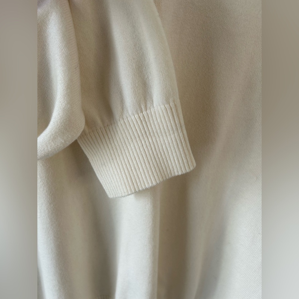 Tommy Hilfiger Men's Off-White V-Neck Sweater - Picture 5 of 7